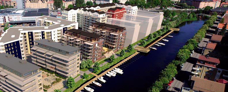 Brf Docklands vid Bryggudden i Karlstad